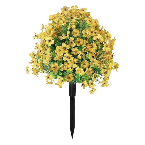 Artificial Flowers Outdoor - Fake Flowers, Faux Silk Flower | Fake Floral Plants, No Fade Faux Plants Decoration for Home Garden