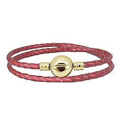 Red Leather Gold plated: 18.8cm 7.4in
