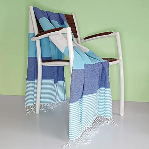 Strandtuch XXL aus 100% Organic Baumwolle | 195x95cm | Saunatuch | schnell trocknend |Badetuch | Picknickdecke Cover