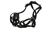 Leather Basket Muzzle (Boston). BM1, Black. 9