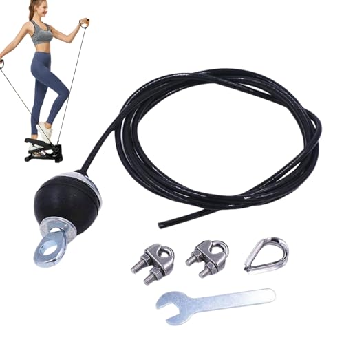Cuerda de tracción de acero resistente ajustable para poleas y pesas de fitness 8