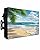 DOME-SPACE Summer Beach Blue Sky Outdoor TV Cover for Outside Flat Screen Televisions, Coastal Tropical Palm Tree Weatherproof TV Screen Protector with Zipper for 52 to 55 Inch Screens