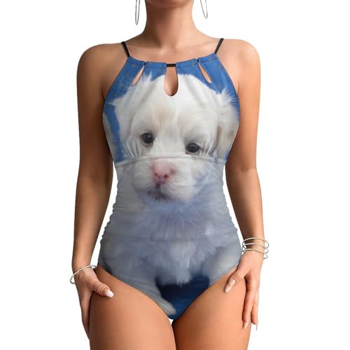 Maillots de bain une pièce femme contrôle ventre imprimé mignon