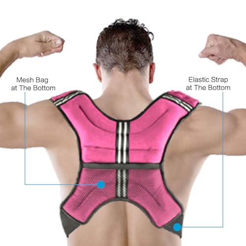 Image of Henkelion Weighted Vest Weight Vest for Men Women Kids Weights Included, Body Weight Vests Adjustable for Running, Training Workout, Jogging, Walking