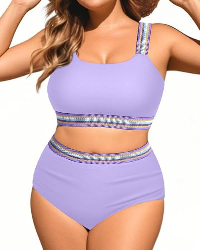 Image of Daci Women's Plus Size High Waisted Bikini Set