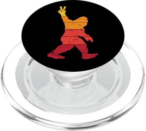 divertente vintage invecchiato sasquatch bigfoot pace segno yeti PopSockets PopGrip per MagSafe