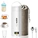 Reise Wasserkocher Klein Elektrische, 500ML/300W Tragbarer Wasserkocher Mini Wassertasse Edelstahl 316, Heizung Automatisch Abschalten,mit umkehrbarem Deckel für Tee, Kaffee, Babymilch, camping(weiß) Elektrische günstig Kaufen-Reise Wasserkocher Klein Elektrische, 500ML/300W Tragbarer Wasserkocher Mini Wassertasse Edelstahl 316, Heizung Automatisch Abschalten,mit umkehrbarem Deckel für Tee, Kaffee, Babymilch, camping(weiß)