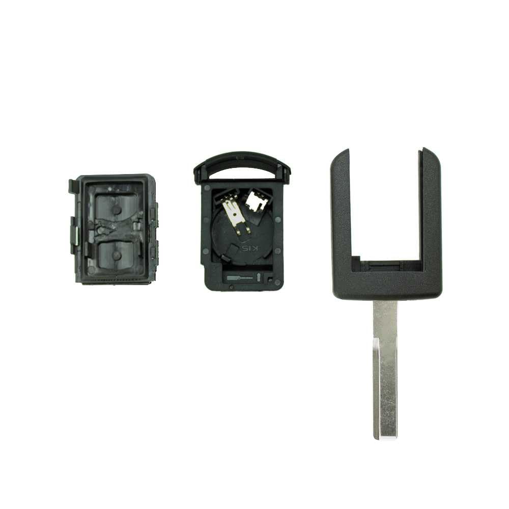 Custodia Telecomando Auto 2 Tasti A Coltello Per Opel Corsa C, Combo, Meriva, Tigra, Agila – Guscio Di Ricambio Con Pulsanti - 5