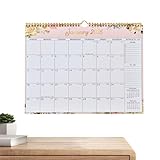 Wandkalender 2026–2027 – 18-monatiger 14,5 X 11,8 Zoll Großer Blumenplaner, Leistungsstarke Terminverwaltung, Übersichtliche Botanische Kunstsammlung, Akademischer Wandkalender Mit Großem Raster | Pap