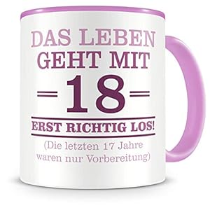 Samunshi® Tasse mit Spruch witzige Geschenke zum 18 Geburtstag Mann Frau Oma Opa Geburtstag Geschenkideen zum 18…