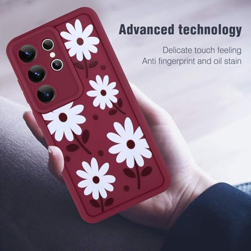 Image of Compatible with Samsung Galaxy S26 Ultra Case, Wine Red