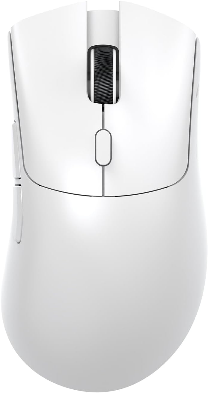 Attack Shark R1 Wireless Gaming Mouse,PAW3311 Optical Sensor 18K DPI,59g Ultralight 2.4Ghz/BT/Wired Computer Mice for Win/Mac - White
