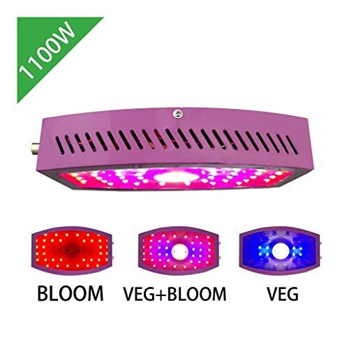 Preisvergleich Produktbild Innen Verstellbarer Kronleuchter Gewächshaus Gartenblumen Gemüse LED Pflanzenwachstum Licht Doppelknopf COB Spotlight Dual Chip Lamp Beads 1100W (Size : 1100w)