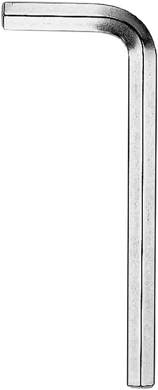 JW Winco A42754 Version D Nickel Plated Finish Chrome-Vandium Steel Hexagon Key, 12mm Drive, 125mm Length x 45mm Width
