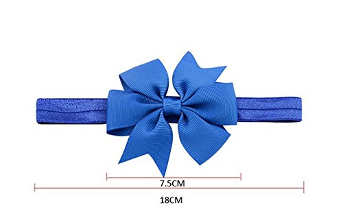 2pc/Set Baby Girls Grosgrain Ribbon Hairband Set Ribbon Bows Hair Tie Headband JB103