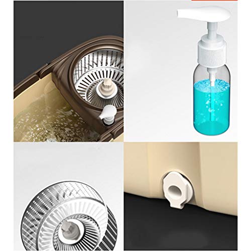 Balai essoreur à 360 têtes microfibre lavables balai rotatif - 2