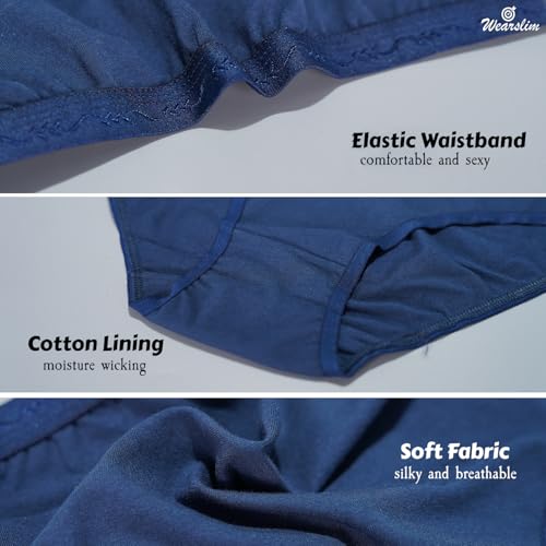 Image of Wearslim Premium Women Soft and Comfortable Women's Cotton Bikini No Show Panty | Ladies Invisible Breathable Briefs Soft Stretch Hipster Underwear