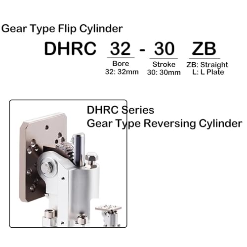 Cylindre rabattable 90 degrés DHRC32-30LB bloc posture latéral