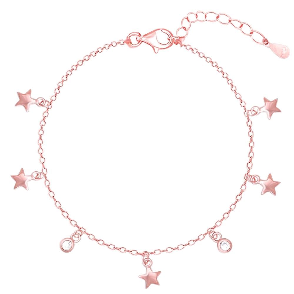 GIVA 925 Silver Rose Gold Zircon Marvel Bracelet, Adjustable | Valentine Gift for Girlfriend Wife Women & Girls| With Certificate of Authenticity and 925 Stamp | 6 Month Warranty GIVA 925 Silver Rose Gold Zircon Marvel Bracelet, Adjustable | Valentine Gift for Girlfriend Wife Women & Girls| With Certificate of Authenticity and 925 Stamp | 6 Month Warranty