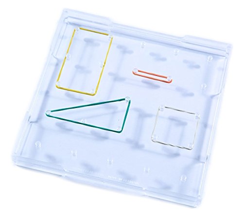 WISSNER 81600 aktiv lernen - Geometrie Brett transparent 15 cm - RE-Plastic