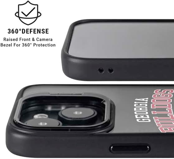 Skinit Kickstand Phone Case Compatible with iPhone 16 - Officially Licensed University of Georgia Bulldogs Design