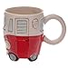 GiftBrit Coffee Mug, Tea Cup for Kitchen, Garage, Office - Red Ceramic Shaped Coffee Mug/Cup