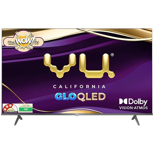 VU 126cm (50 inches) GloQLED Series 4K QLED Smart Google TV 50GLOQLED25