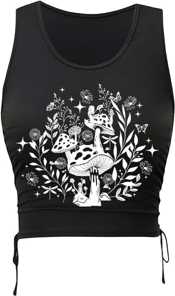 Remidoo Women's Casual Sleeveless Color Block Cropped Top Crewneck Tank Top Shirts - Image 2