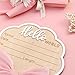 Wonhibo Flower-Shaped Newborn Announcement Sign - Baby Hospital Photo Prop Wooden Name Board Card with Pink Bow, Birth Welcome Hello World for Girls