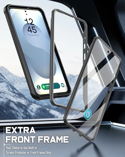 Coque intégrale Galaxy S25 Edge 5G avec protection écran rigide et dos transparent