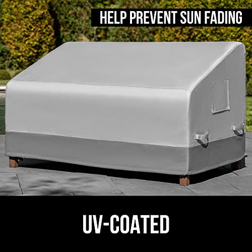 Gorilla Grip Heavy Duty Outdoor Patio Loveseat Cover, 58 Inch, Waterproof Covers For Outside Furniture, Uv Coated, Tear Resistant, Wind Proof, Durable All-Weather, Rain, Snow, Adjustable Straps #TOP2
