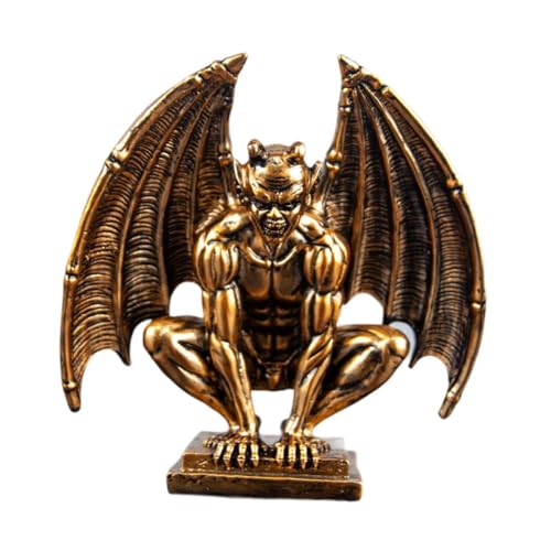 Statue d'ange démon en résine sculpture d'ornement de table pour chambre