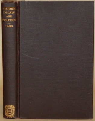 Studies In Law and Politics B0027W9OKG Book Cover