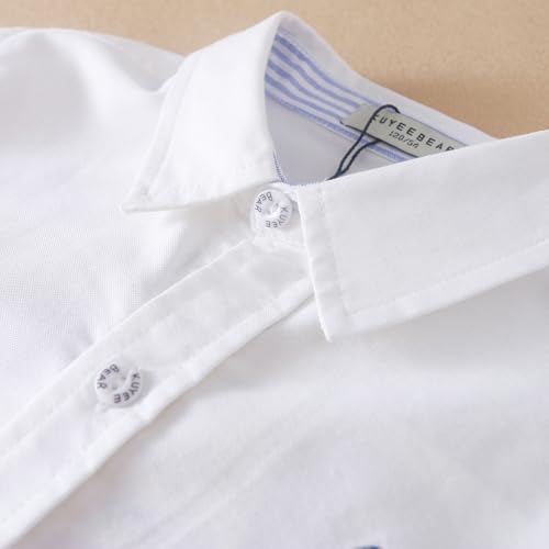 Classic White Button Down Shirt, Long Sleeve, Sailboat Logo, Collared3