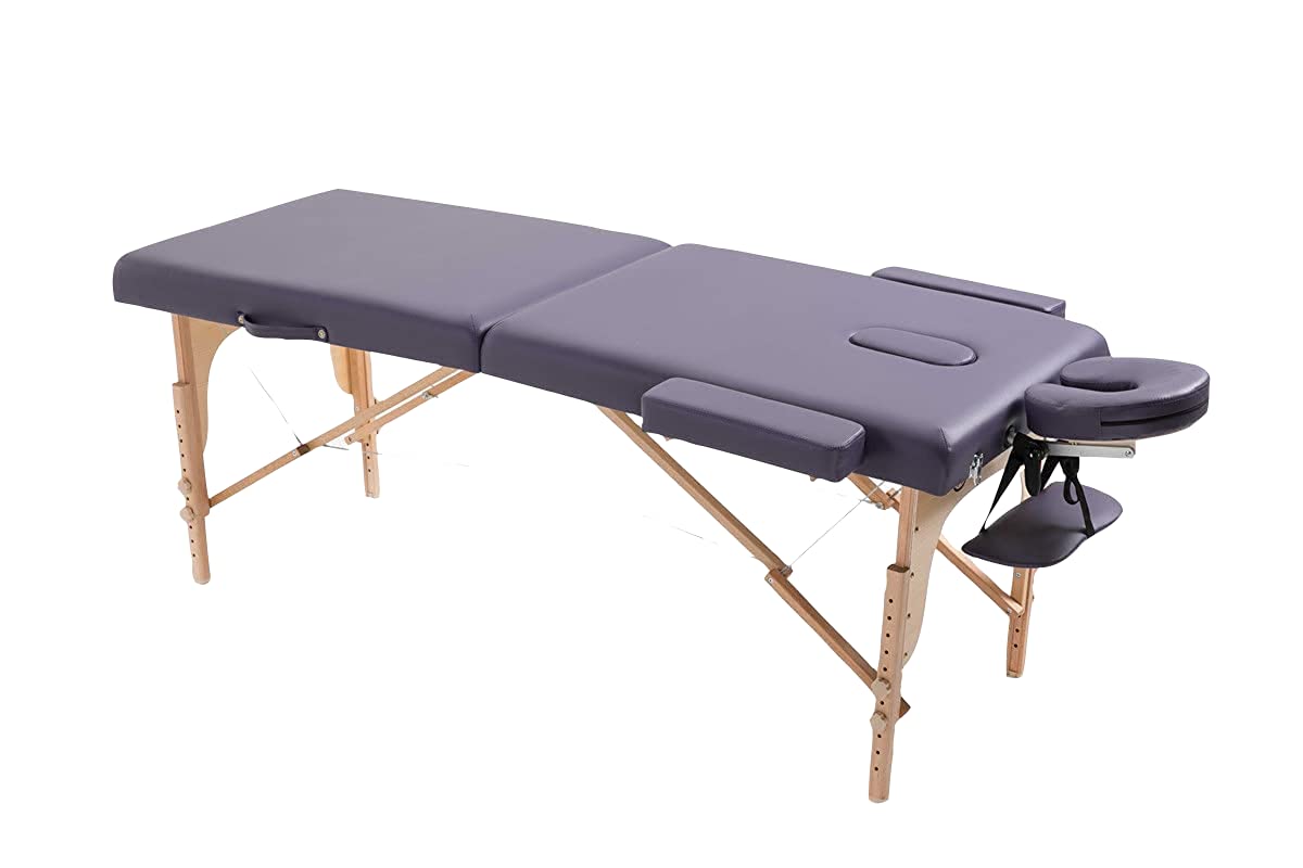 ACi Portable Massage Spa Beauty Table 2 fold Massage Bed Spa Table - PU Leather Multicolour