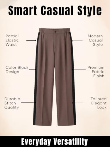 Image of GRECIILOOKS Men's Stretchable Track Pants | Comfortable & Stylish Trousers for Men | Formal & Casual Pant for Man | Breathable Summer Pant with Elastic Button Closure & Korean Style Travel With Pocket