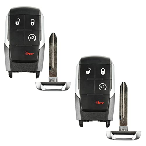 2x Keyless Entry Remote Start Car Key Fob 4btn For Ram (GQ4-76T)