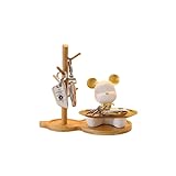 北欧風 クマ キー収納 おしゃれ 小物入れ 玄関収納 オブジェ 置物 鍵置き 鍵入れ おしゃれ 卓上置物 収納トレイ 動物像 彫刻装飾 玄関 インテリア 化粧卓 口紅スタンド 財布 コイン キャンディー皿 実用性が高い 人気 (ホワイト,デザイン D)