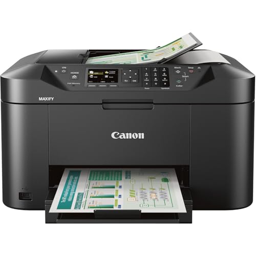 Image of Canon MAXIFY MB2120 Wireless Home Office All-in-One Inkjet Printer for Home Office, Small Business, Labels and Efficient Wireless Printing (0959C002) + Printer Cable + Cleaning Kit + More (7pc Bundle)