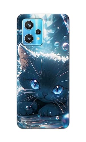 Image of Printed Hard Back Cover Case for Realme Narzo 50 Pro 5G Back Cover (Cute Cat) -1111