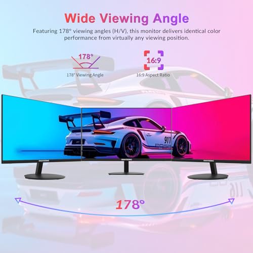 Image of 2 Pack 24 Inch Home Office Computer Monitor, FHD 1080P, FreeSync HDR, Low Blue Light Eye Care, HDMI Input, VESA Mountable Desktop PC Display