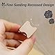 Pyuyan DIY-Stempel, 20 PCS Blanko-Stempelhalter aus Hartholz für Lasergravur, mit Grauem Stempelbogen Aus Gummi, 2cm /4cm
