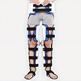 lanoune Hip Knee Ankle Foot Orthosis Leg Braces for Walking, Knee Immobilizer Brace for Hip Fracture Rehabilitation Equipment Both Legs