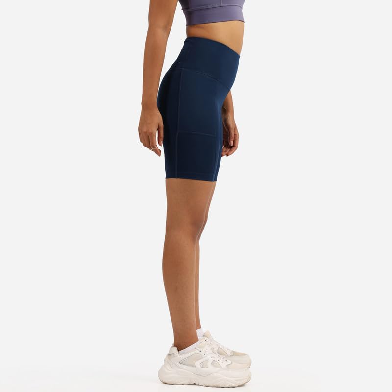Image of Blissclub Ultimate Cycling Shorts Lite with 2 Pockets | Gym Shorts for Women Workout, Sports Shorts, Swim Shorts and Shapewear for Tummy