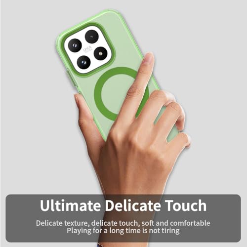 Image of for Xiaomi 17 Case Magnetic Case Anti Drop Hybrid Phone Back Cover - Green