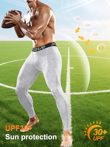 Holure 3 Pack Men's Compression Pants, Athletic Workout Running Leggings for Men, Sports Base Layer Thermal Tights2