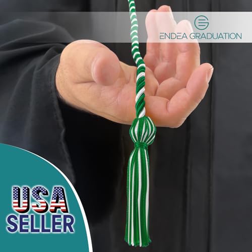 Image of Endea Graduation Single Honor Cord Two-Color (Green /White)