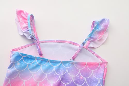 Image of Akokvlar Two Pieces Swimsuit Mermaid Bikinis Tankini Bathing Suit for Little Girls