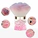 HULIJA 2-Piece Nail Powder & Blush Brush Set with Travel Pouch – Professional Dual-Use Design for Beauty Enthusiasts Pink B One Size