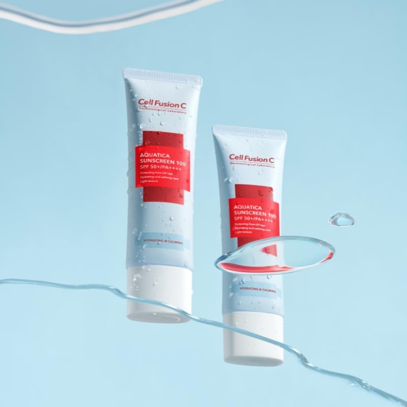 Cell Fusion C Aquatica Sunscreen 100 SPF50+ / PA++++ セルフュージョンシー アクアティカサンスクリーン 有機日焼止め/紫外線/UVカット/鎮静/水分